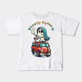 Ghostly Pufffff's Kids T-Shirt